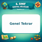 6. Sınıf Sosyal Bilgiler Genel Tekrar Testi - testçöz.com