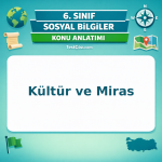 6. Sınıf Sosyal Bilgiler Kültür ve Miras Konu Anlatımı - testçöz.com
