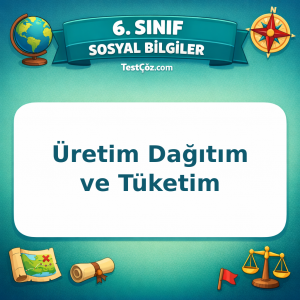 6. Sınıf Sosyal Bilgiler Üretim Dağıtım ve Tüketim Testi - testçöz.com