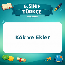 6. Sınıf Türkçe Kök ve Ekler Testi - testçöz.com
