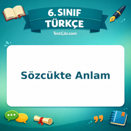 6. Sınıf Türkçe Sözcükte Anlam Testi - testçöz.com