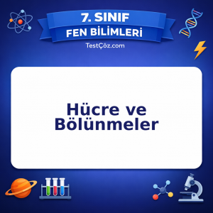 7. Sınıf Fen Bilimleri Hücre ve Bölünmeler Testi - testçöz.com