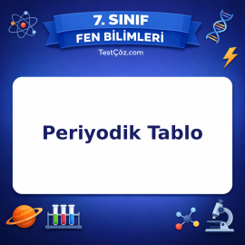 7. Sınıf Fen Bilimleri Periyodik Tablo Testi - testçöz.com