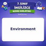 7. Sınıf İngilizce Environment Konu Anlatımı - testçöz.com