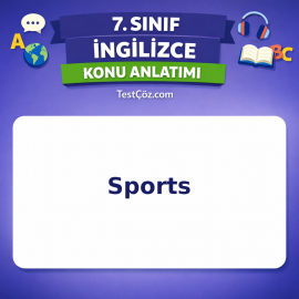 7. Sınıf İngilizce Sports Konu Anlatımı - testçöz.com