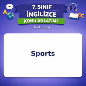 7. Sınıf İngilizce Sports Konu Anlatımı - testçöz.com