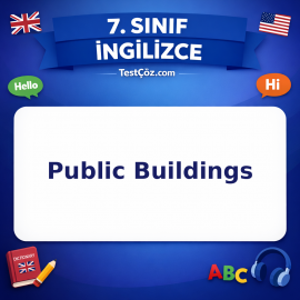 7. Sınıf İngilizce Public Buildings Testi - testçöz.com