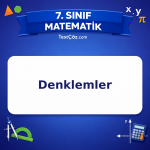 7. Sınıf Matematik Denklemler Testi - testçöz.com