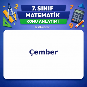7. Sınıf Matematik Çember Konu Anlatımı - testçöz.com