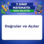 7. Sınıf Matematik Doğrular ve Açılar Konu Anlatımı - testçöz.com
