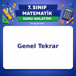 7. Sınıf Matematik Genel Tekrar Konu Anlatımı - testçöz.com