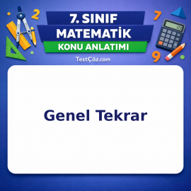 7. Sınıf Matematik Genel Tekrar Konu Anlatımı - testçöz.com