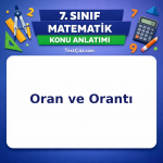 7. Sınıf Matematik Oran ve Orantı Konu Anlatımı - testçöz.com