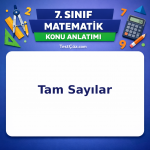 7. Sınıf Matematik Tam Sayılar Konu Anlatımı - testçöz.com