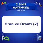 7. Sınıf Matematik Oran ve Orantı (2) Testi - testçöz.com