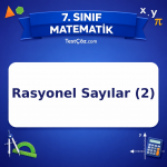 7. Sınıf Matematik Rasyonel Sayılar (2) Testi - testçöz.com