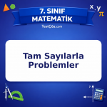 7. Sınıf Matematik Tam Sayılarla Problemler Testi - testçöz.com