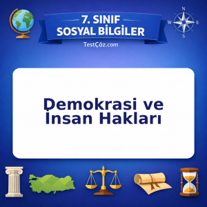 7. Sınıf Sosyal Bilgiler Demokrasi ve İnsan Hakları Testi - testçöz.com