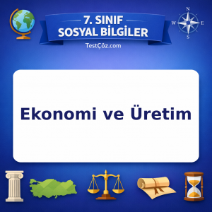 7. Sınıf Sosyal Bilgiler Ekonomi ve Üretim Testi - testçöz.com
