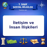 7. Sınıf Sosyal Bilgiler İletişim ve İnsan İlişkileri Testi - testçöz.com