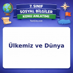 7. Sınıf Sosyal Bilgiler Ülkemiz ve Dünya Konu Anlatımı - testçöz.com