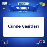 7. Sınıf Türkçe Cümle Çeşitleri Testi - testçöz.com