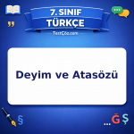 7. Sınıf Türkçe Deyim ve Atasözü Testi - testçöz.com