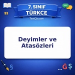 7. Sınıf Türkçe Deyimler ve Atasözleri Testi - testçöz.com