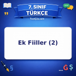 7. Sınıf Türkçe Ek Fiiller (2) Testi - testçöz.com
