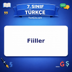 7. Sınıf Türkçe Fiiller Testi - testçöz.com