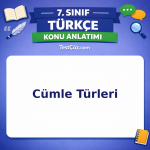 7. Sınıf Türkçe Cümle Türleri Konu Anlatımı - testçöz.com
