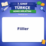 7. Sınıf Türkçe Fiiller Konu Anlatımı - testçöz.com