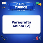 7. Sınıf Türkçe Paragrafta Anlam (2) Testi - testçöz.com
