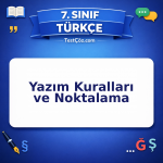 7. Sınıf Türkçe Yazım Kuralları ve Noktalama Testi - testçöz.com