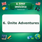 8. Sınıf İngilizce 6. Ünite Adventures Testi - testçöz.com