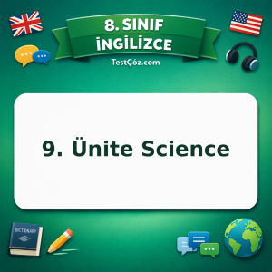 8. Sınıf İngilizce 9. Ünite Science Testi - testçöz.com