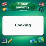 8. Sınıf İngilizce Cooking Testi - testçöz.com