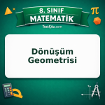8. Sınıf Matematik Dönüşüm Geometrisi Testi - testçöz.com