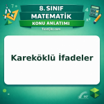 8. Sınıf Matematik Kareköklü İfadeler Konu Anlatımı - testçöz.com