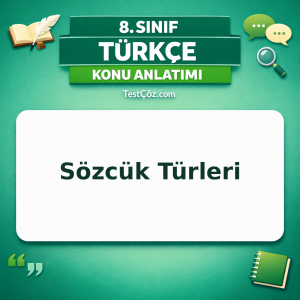 8. Sınıf Türkçe Sözcük Türleri Konu Anlatımı - testçöz.com