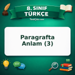 8. Sınıf Türkçe Paragrafta Anlam (3) Testi - testçöz.com