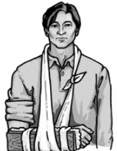 Kol askısı ve üçgen sargı ile kırık tespiti - Ehliyet ilk yardım | testçöz.com