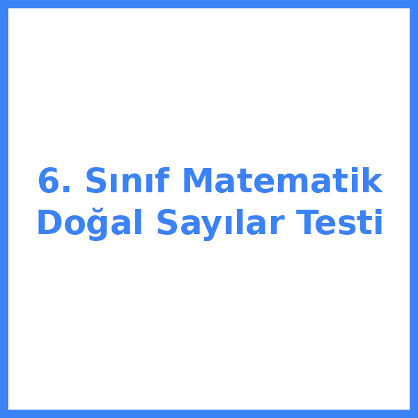 6. sınıf MatematikeMatematikik 11