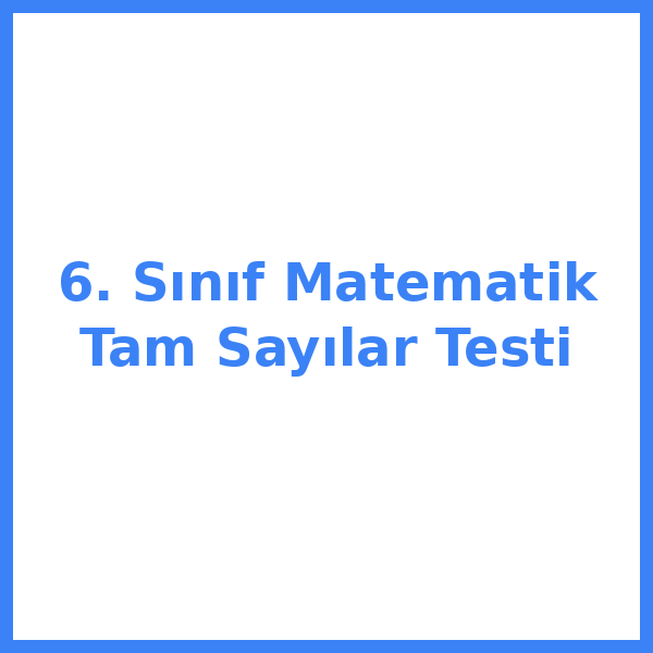 6. sınıf MatematikeMatematikik 12