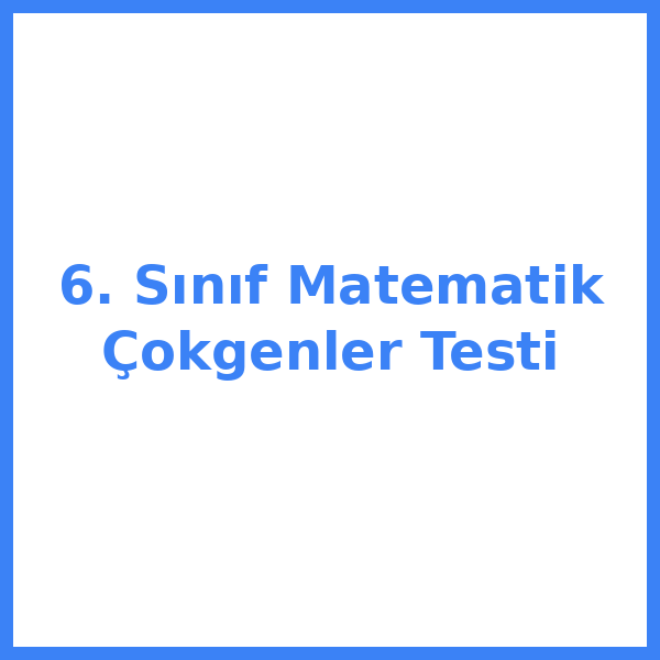 6. sınıf MatematikeMatematikik 16