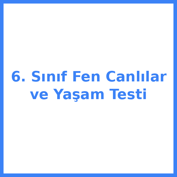 6. sınıf Fen Bilimleri bilimleri 9