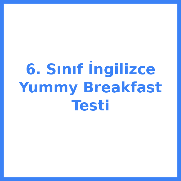 6. sınıf İngilizceilizce 31