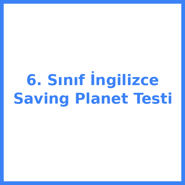 6. sınıf İngilizceilizce 37