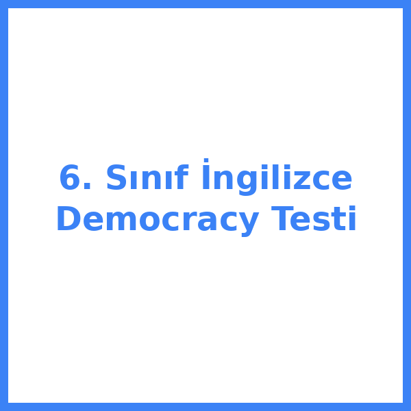 6. sınıf İngilizceilizce 38