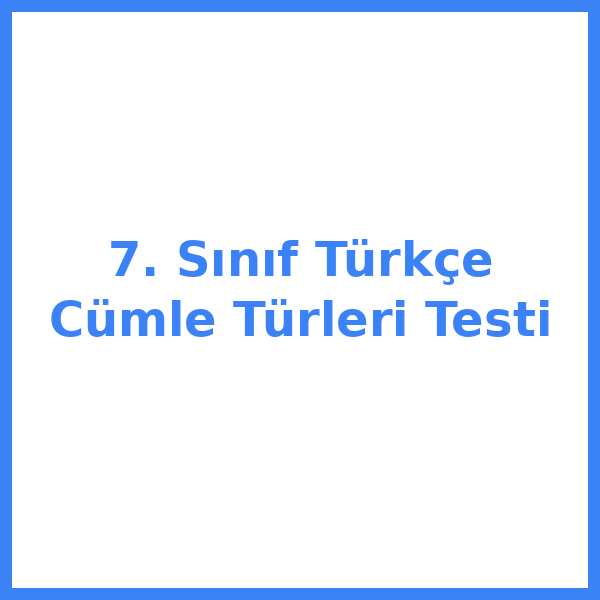 7. sınıf Türkçekce 2